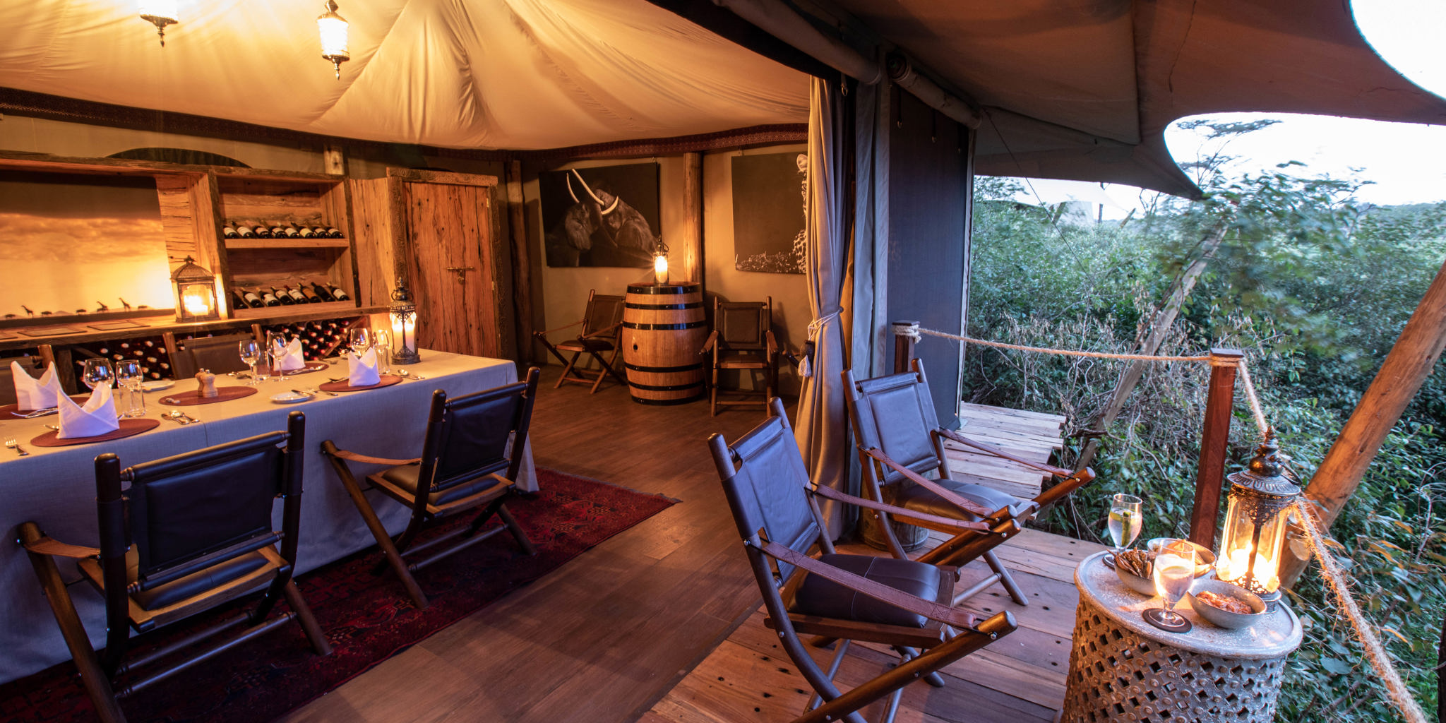 mara nyika kenya balcony yellow zebra safaris