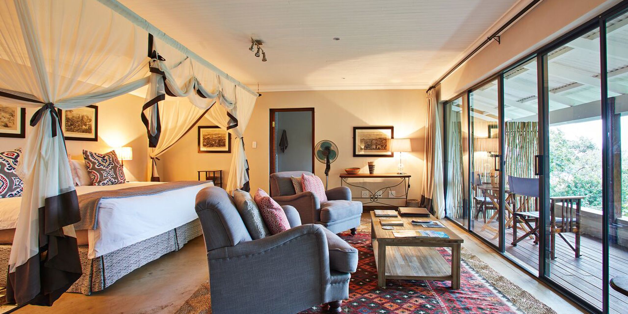 fugitives drift lodge main bedroom south africa yellow zebra safaris