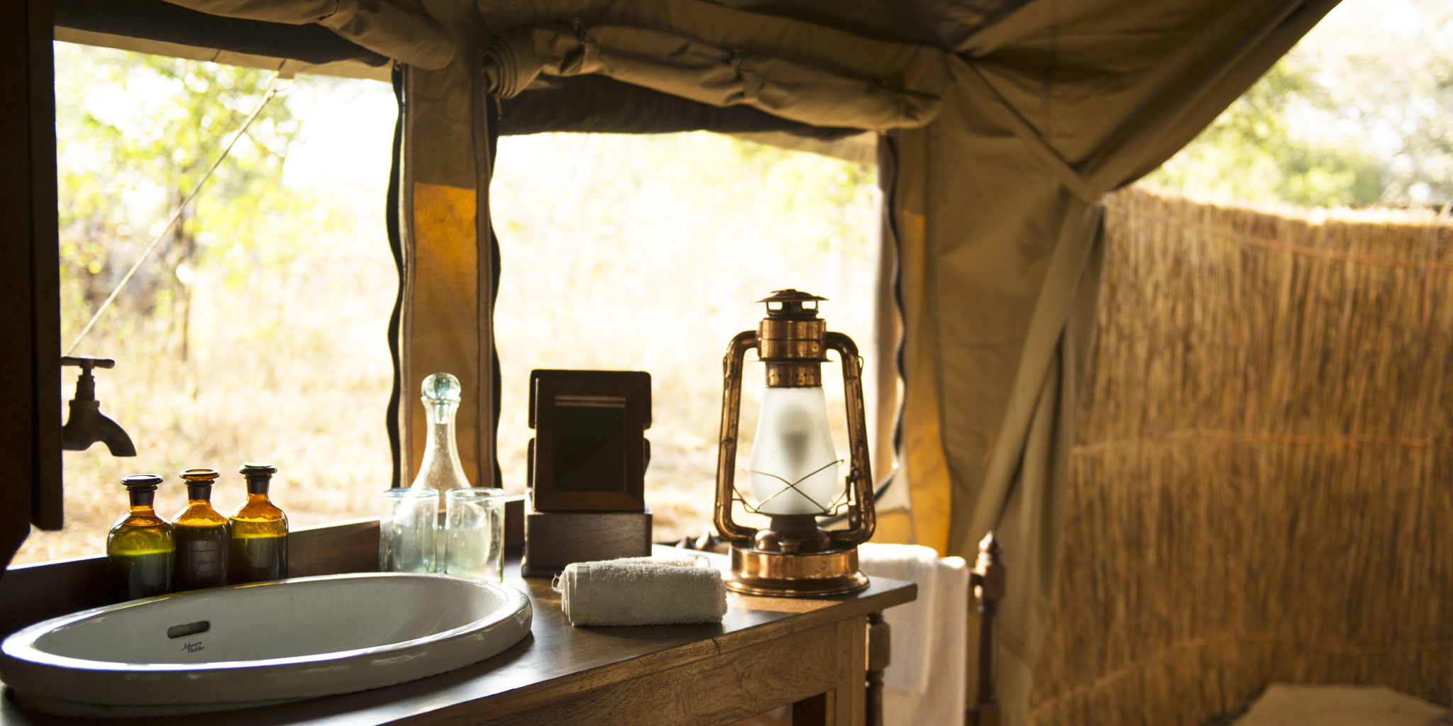 chada katavi camp tanzania washroom yellow zebra safaris
