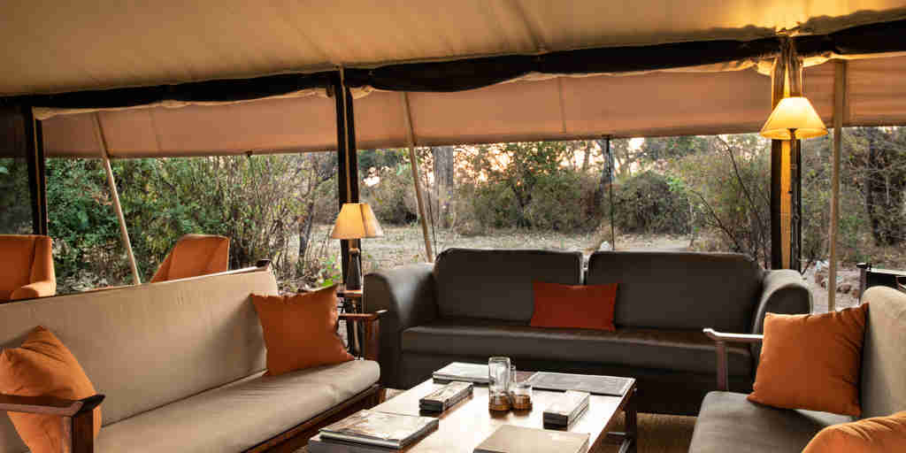kwihala camp tanzania lounge yellow zebra safaris