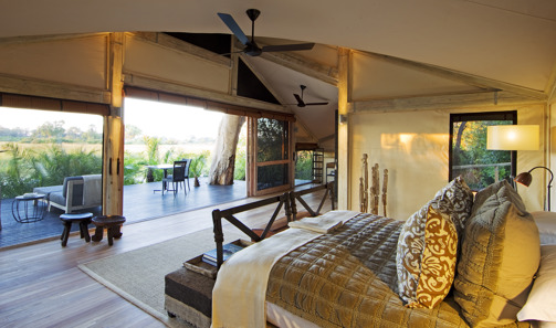 Bedroom, Abu Camp, Okavango Delta, Botswana