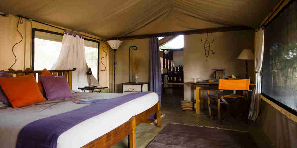 kwihala camp room tanzania yellow zebra safaris