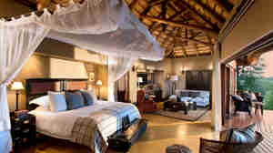 lion sands tinga lodge double bedroom south africa yellow zebra safaris