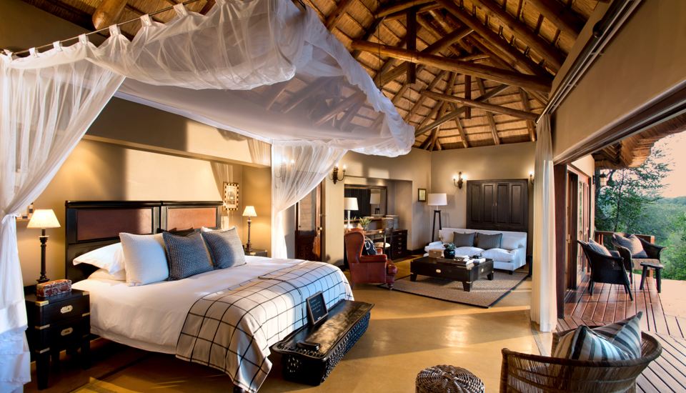 lion sands tinga lodge double bedroom south africa yellow zebra safaris