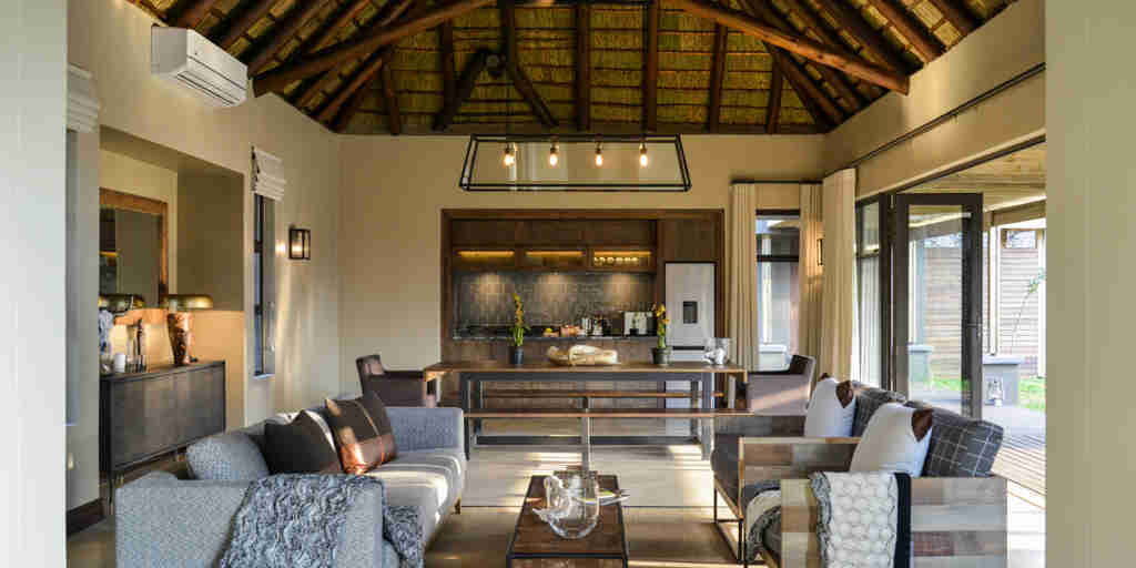 lion sands tinga lodge lounge area south africa yellow zebra safaris