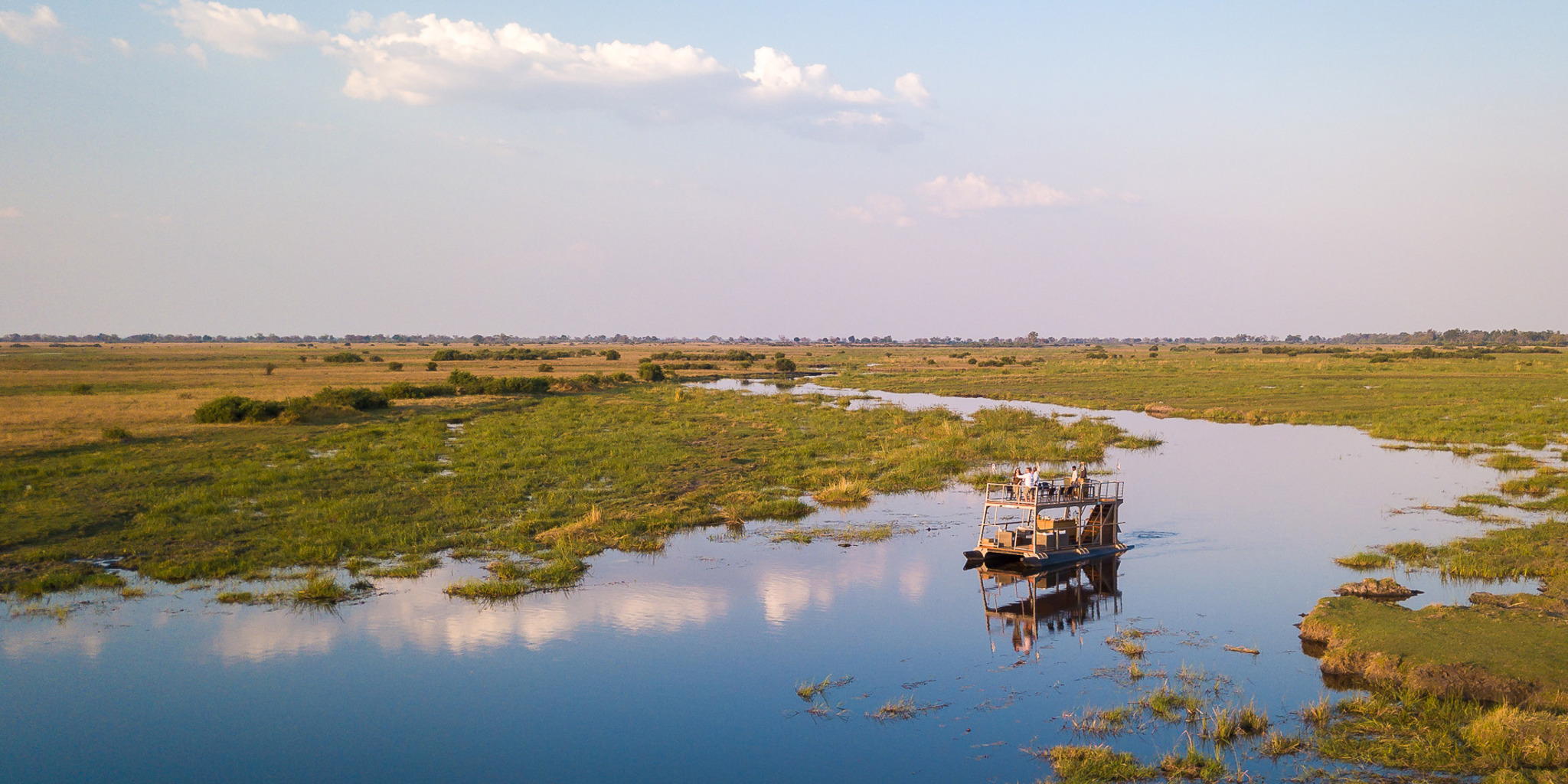 kings pool botswana boat trip yellow zebra safaris
