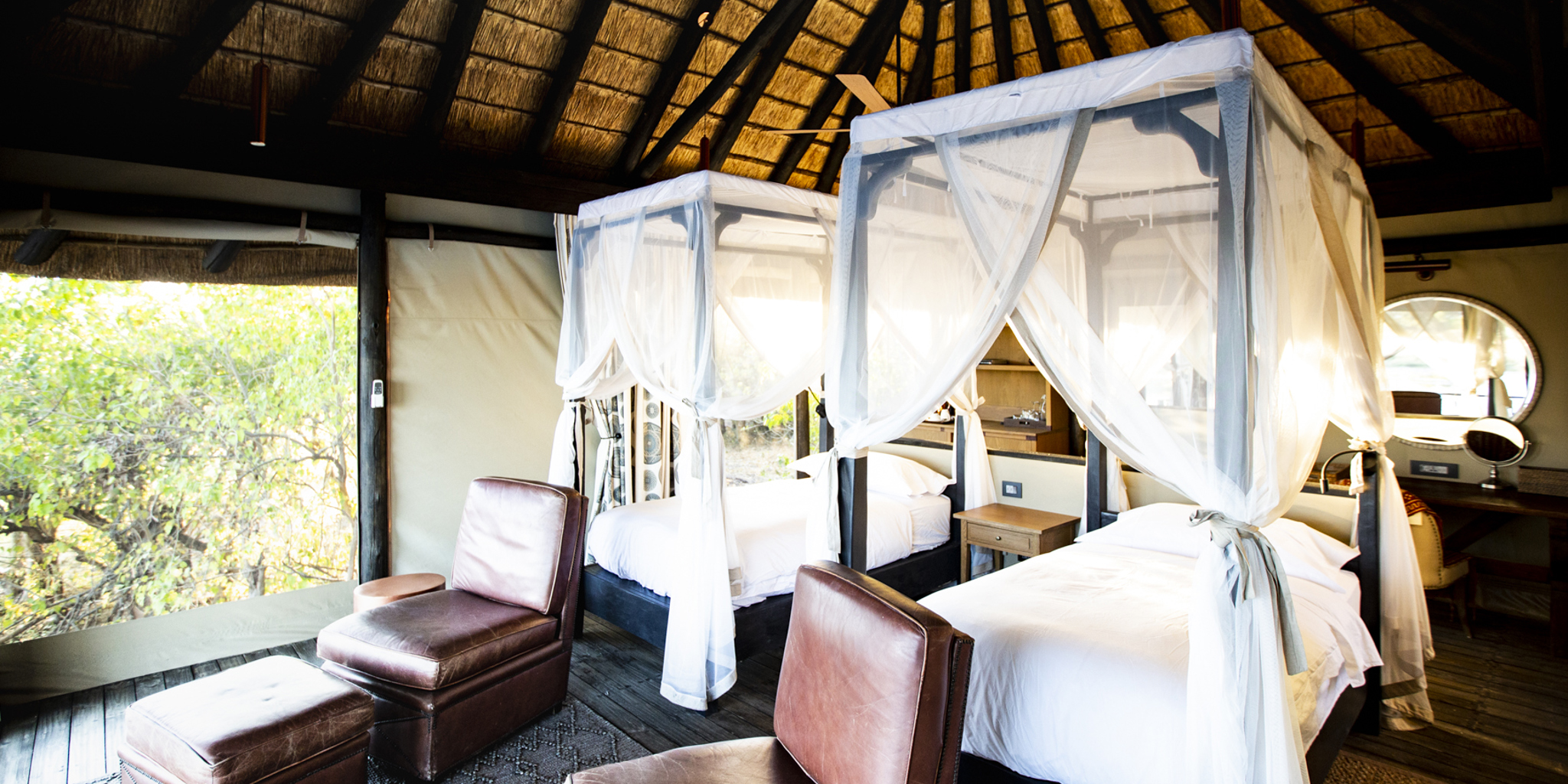 kings pool botswana twin room yellow zebra safaris