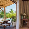 white sand villas bedroom balcony zanzibar tanzania yellow zebra safaris