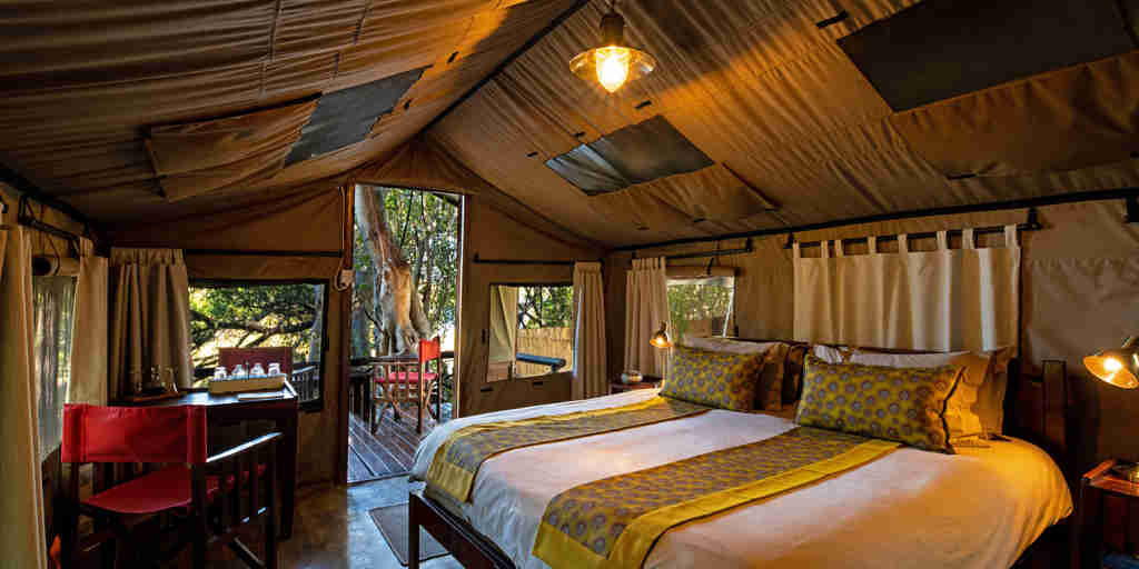 ichingo chobe river lodge double bedroom botswana yellow zebra safaris