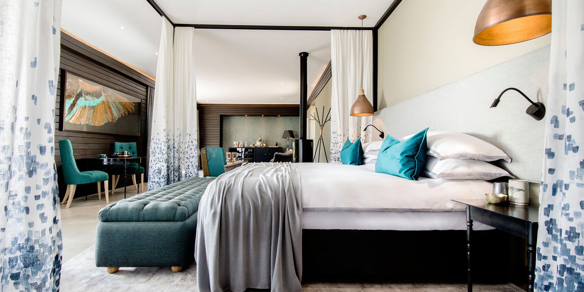 silvan safari lodge double bedroom south africa yellow zebra safaris