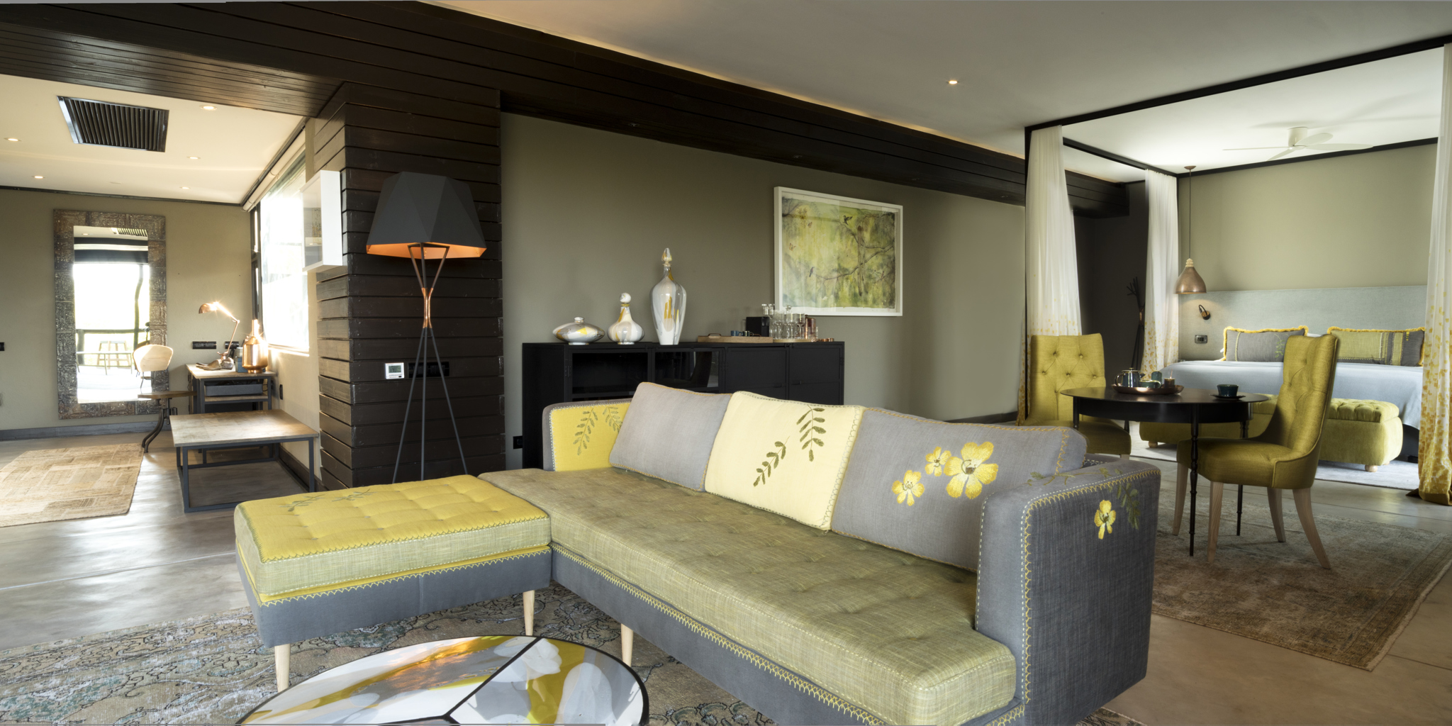 silvan safari lodge lounge south africa yellow zebra safaris