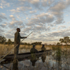 the jackal and hide mokoro botswana yellow zebra safaris
