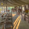 meno a kwena dining room botswana yellow zebra safaris