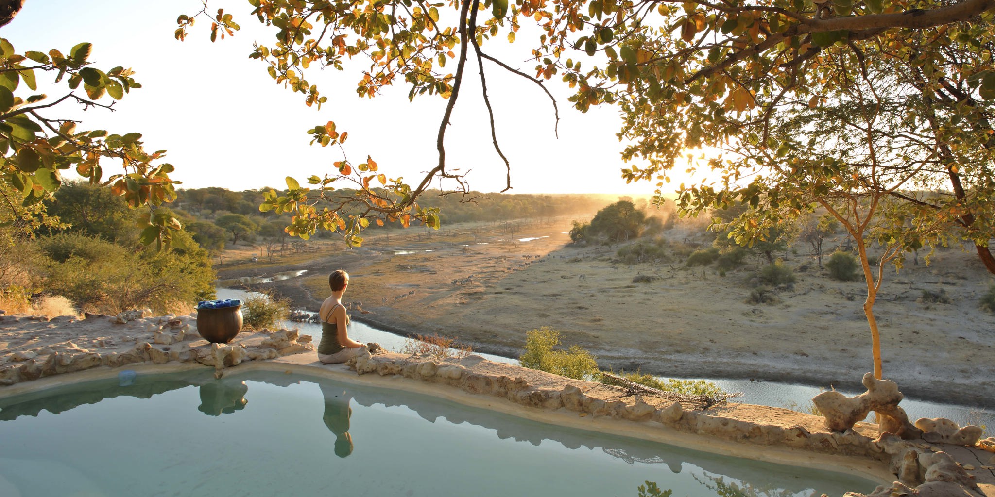 meno a kwena sunset pool botswana yellow zebra safaris