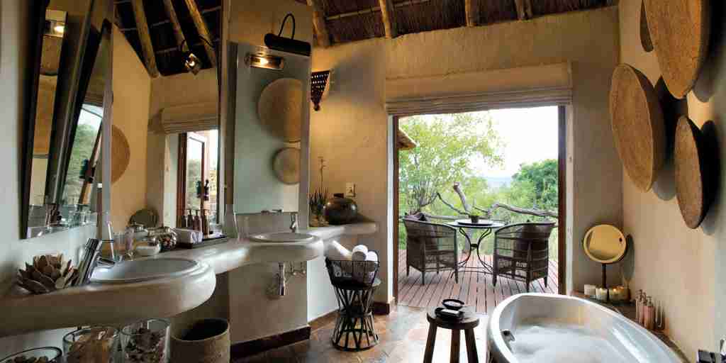 madikwe kopano lodge south africa bathroom yellow zebra safaris