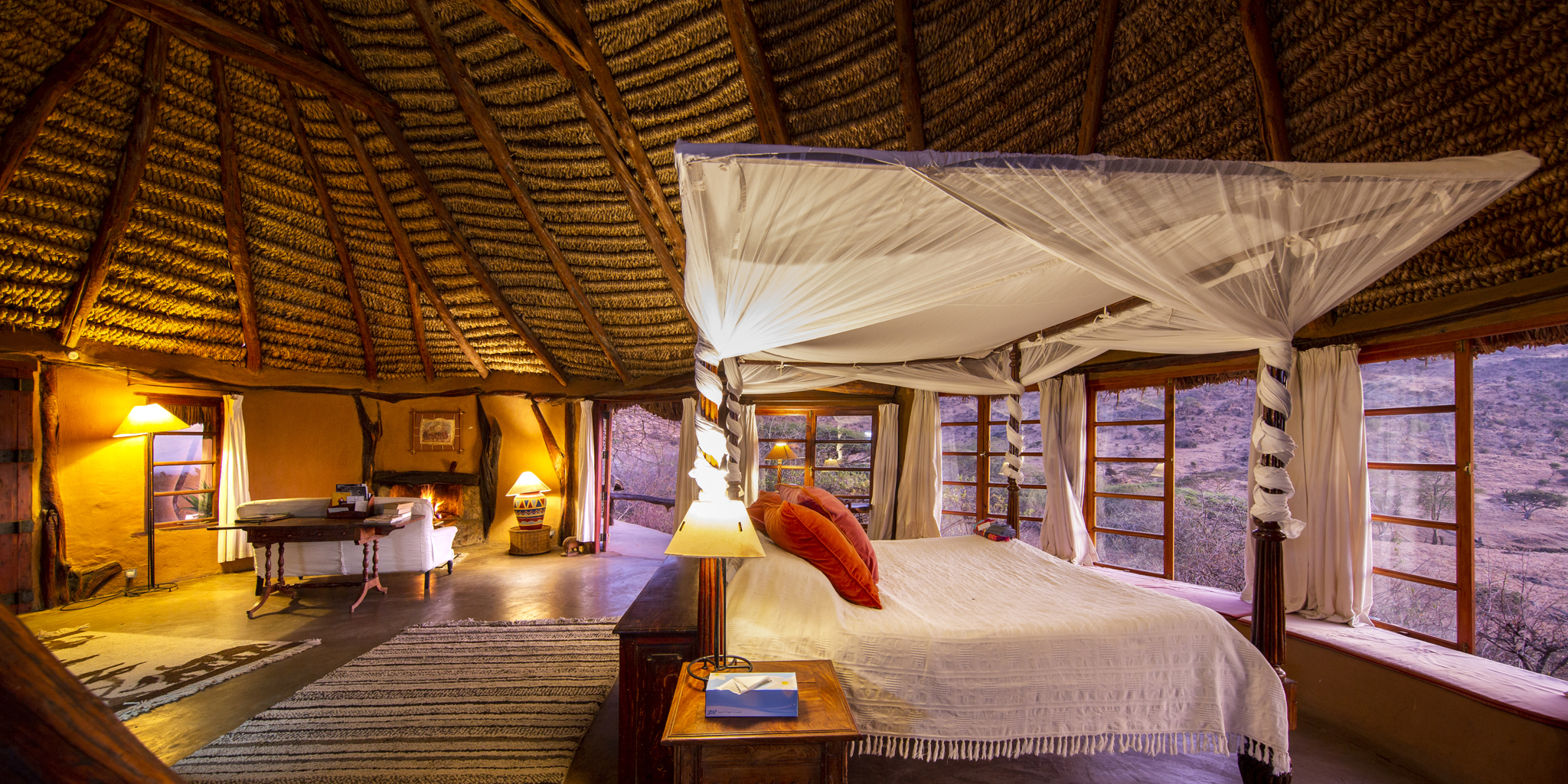lewa wilderness double room kenya yellow zebra safaris