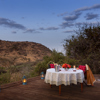 lewa wilderness private dinner kenya yellow zebra safaris