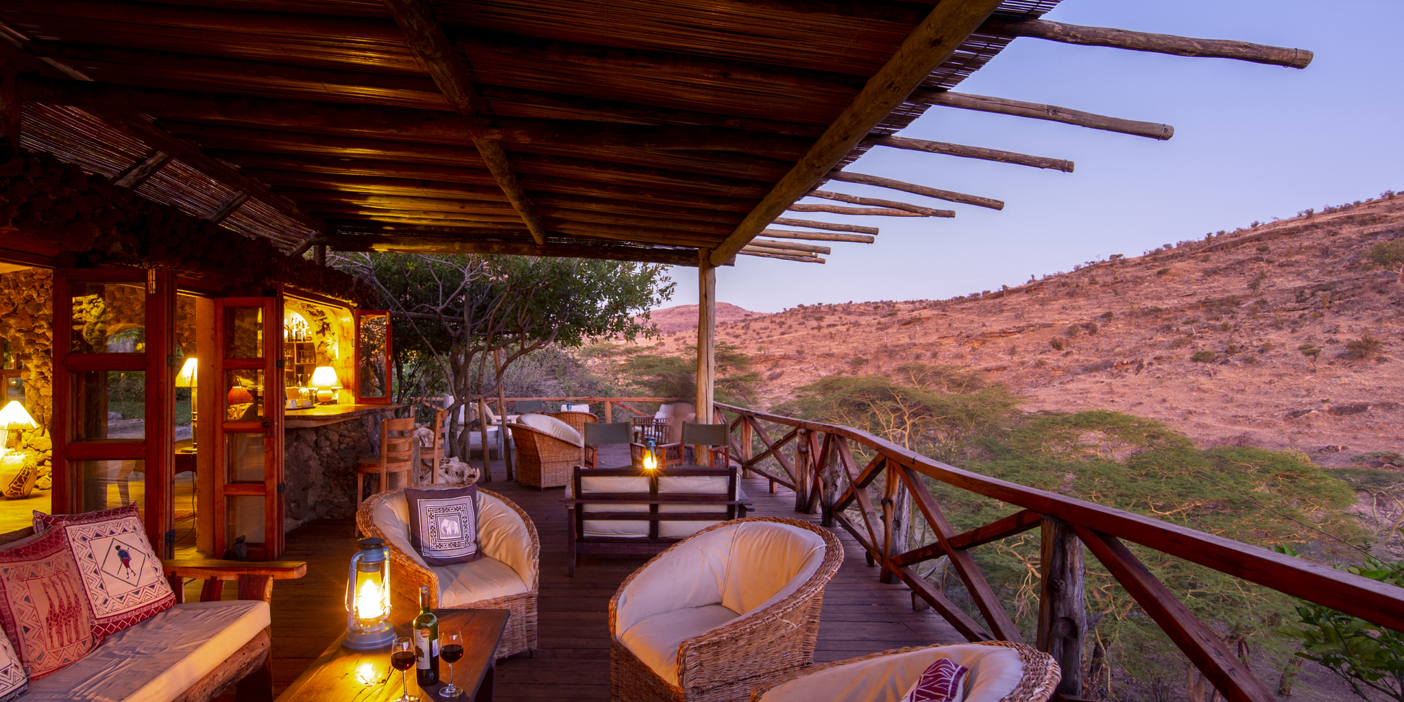 lewa wilderness balcony kenya yellow zebra safaris