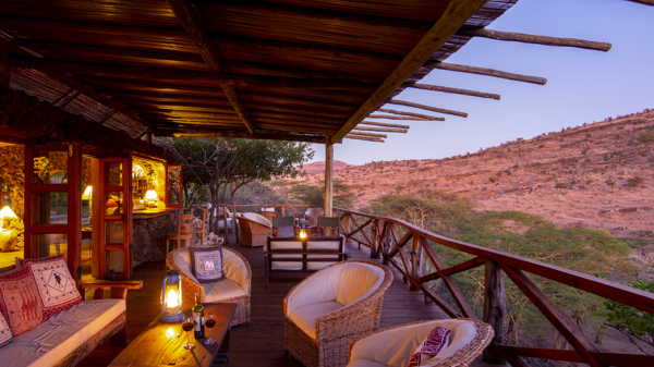 lewa wilderness balcony kenya yellow zebra safaris