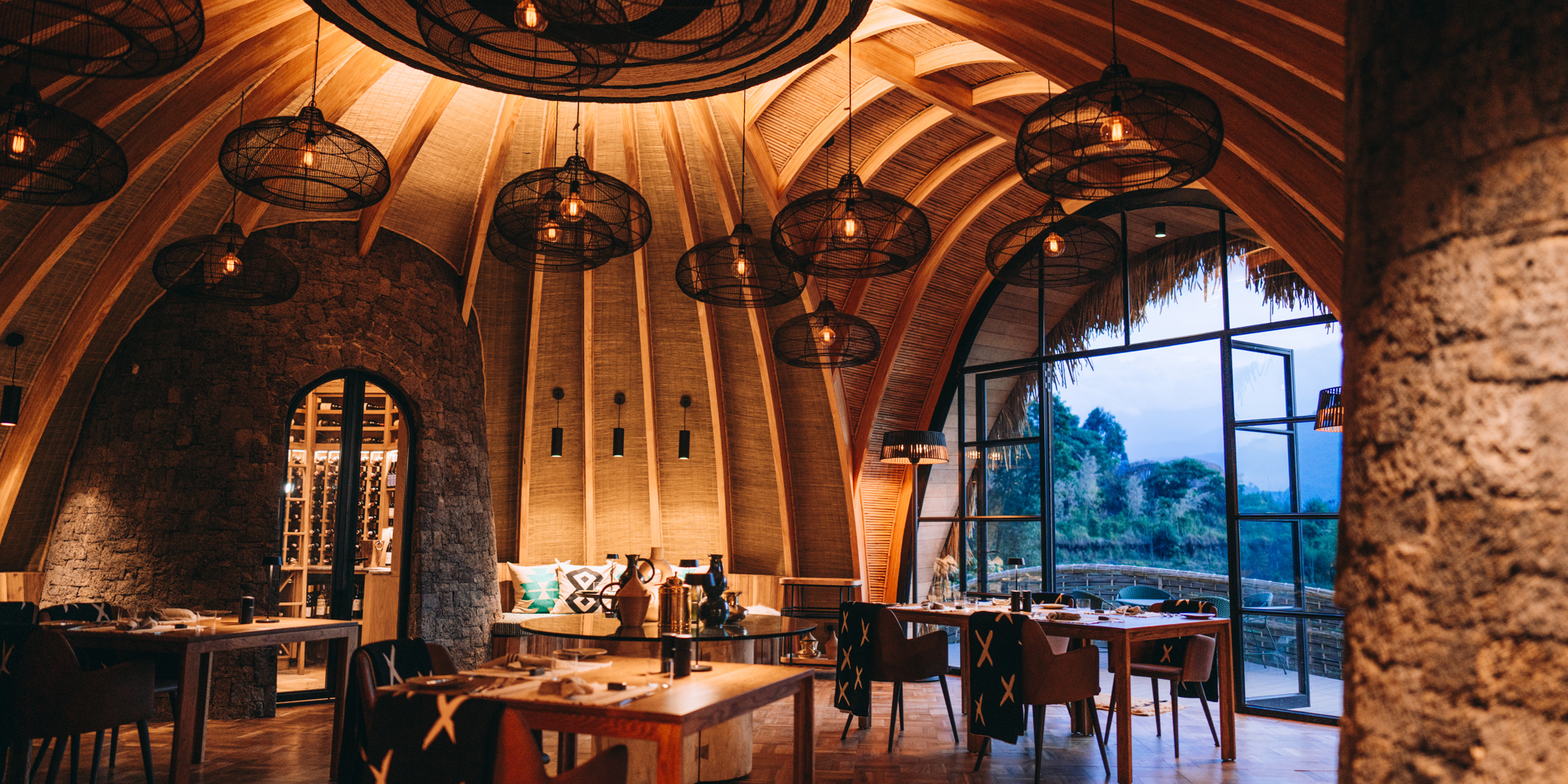 Dining, Bisate Reserve, Volcanoes National Park, Rwanda
