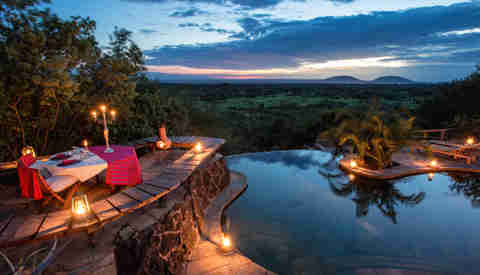 Dining, Ol Donyo Lodge, Amboseli, Kenya 