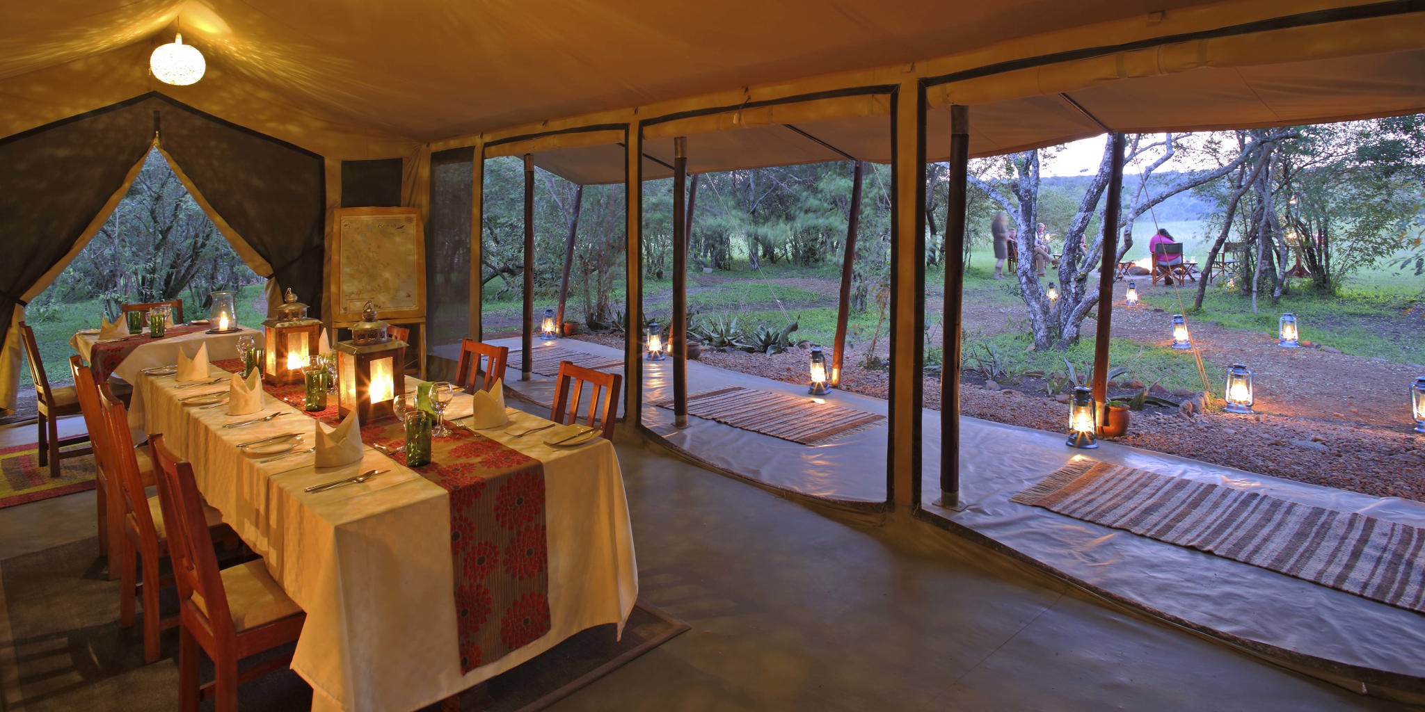 encounter mara dining kenya yellow zebra safaris