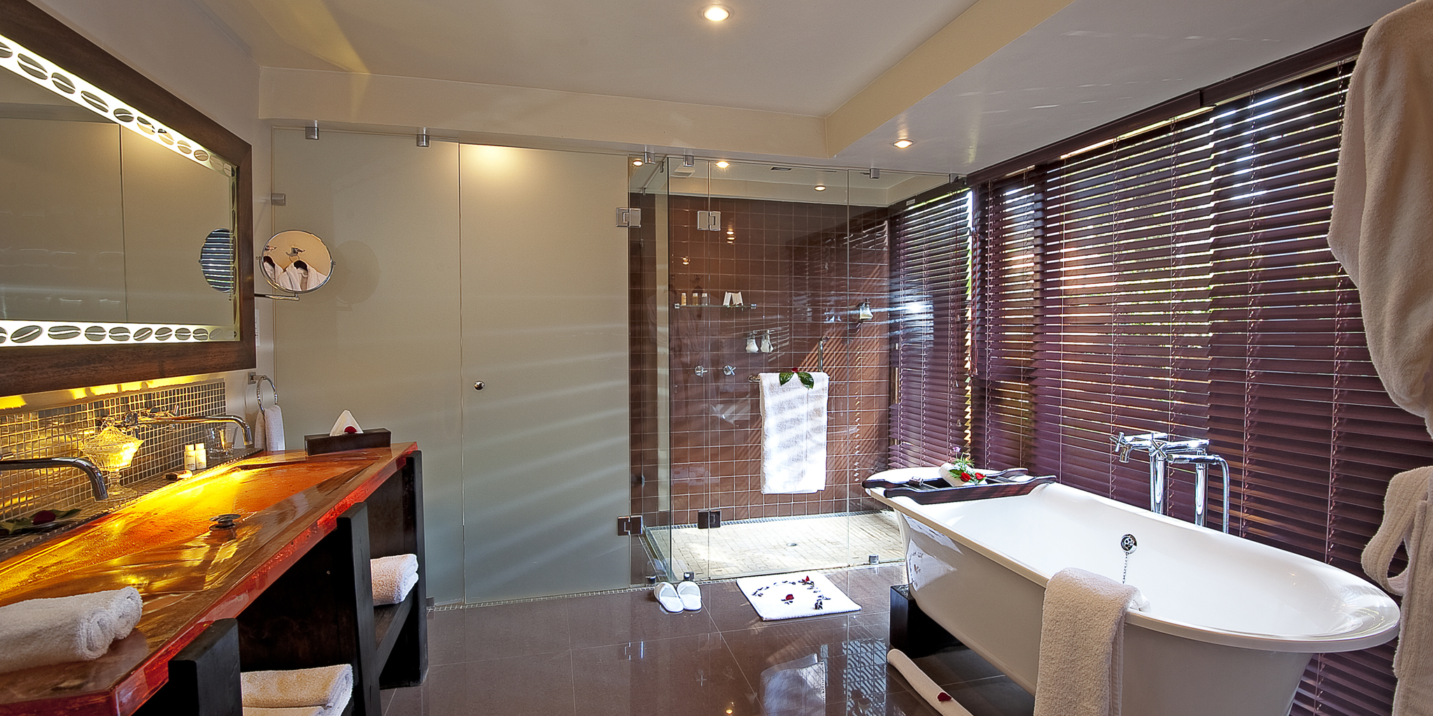 Arusha coffee lodge bathroom tanzania yellow zebra safaris