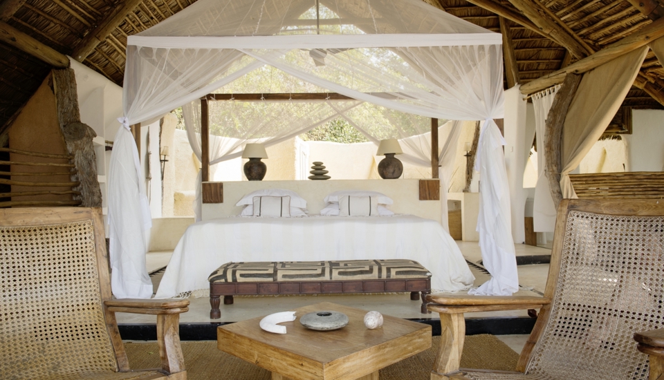 kiba point camp double bedroom tanzania yellow zebra safaris
