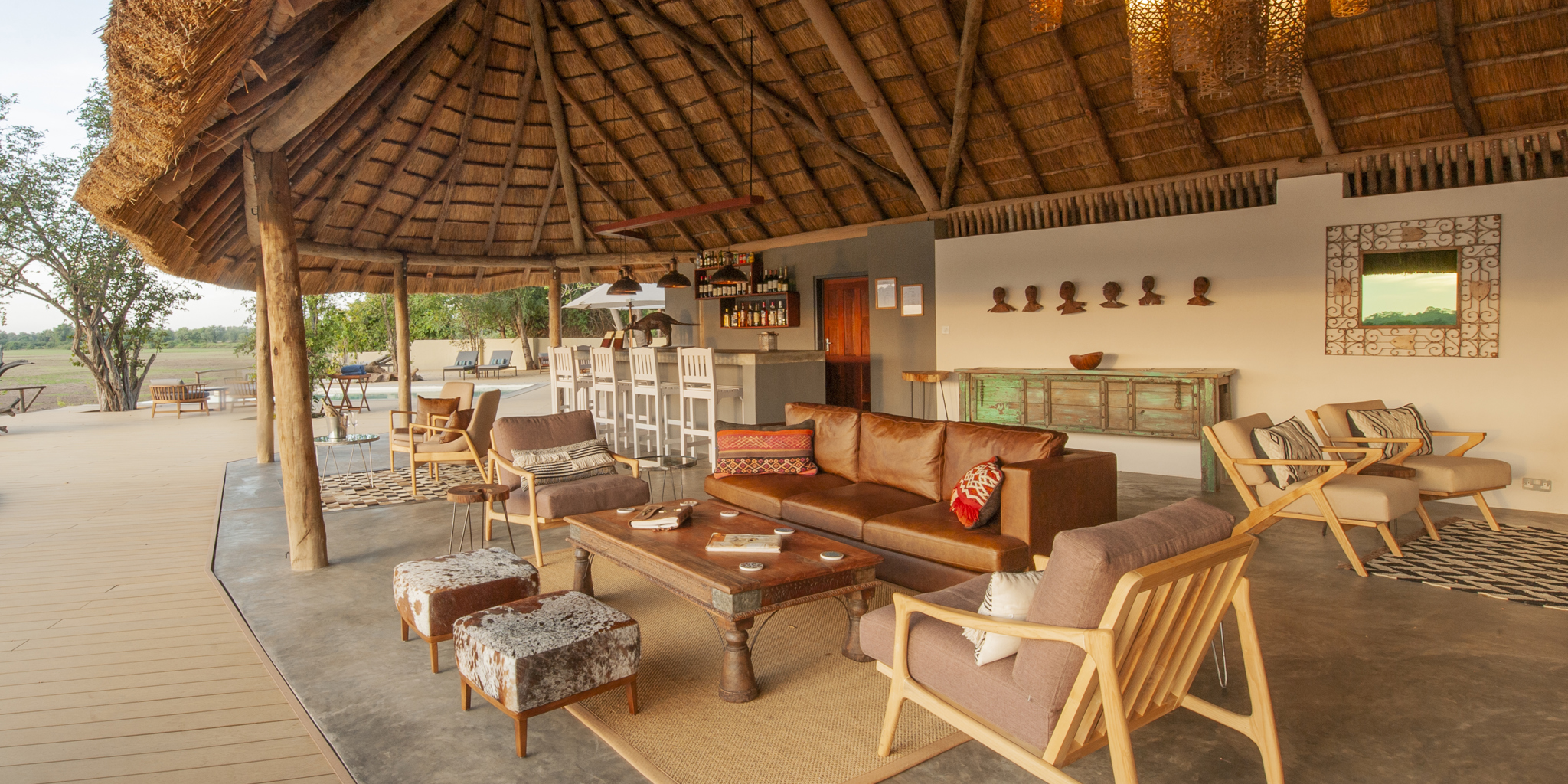 kafunta river lodge main area yellow zebra safaris