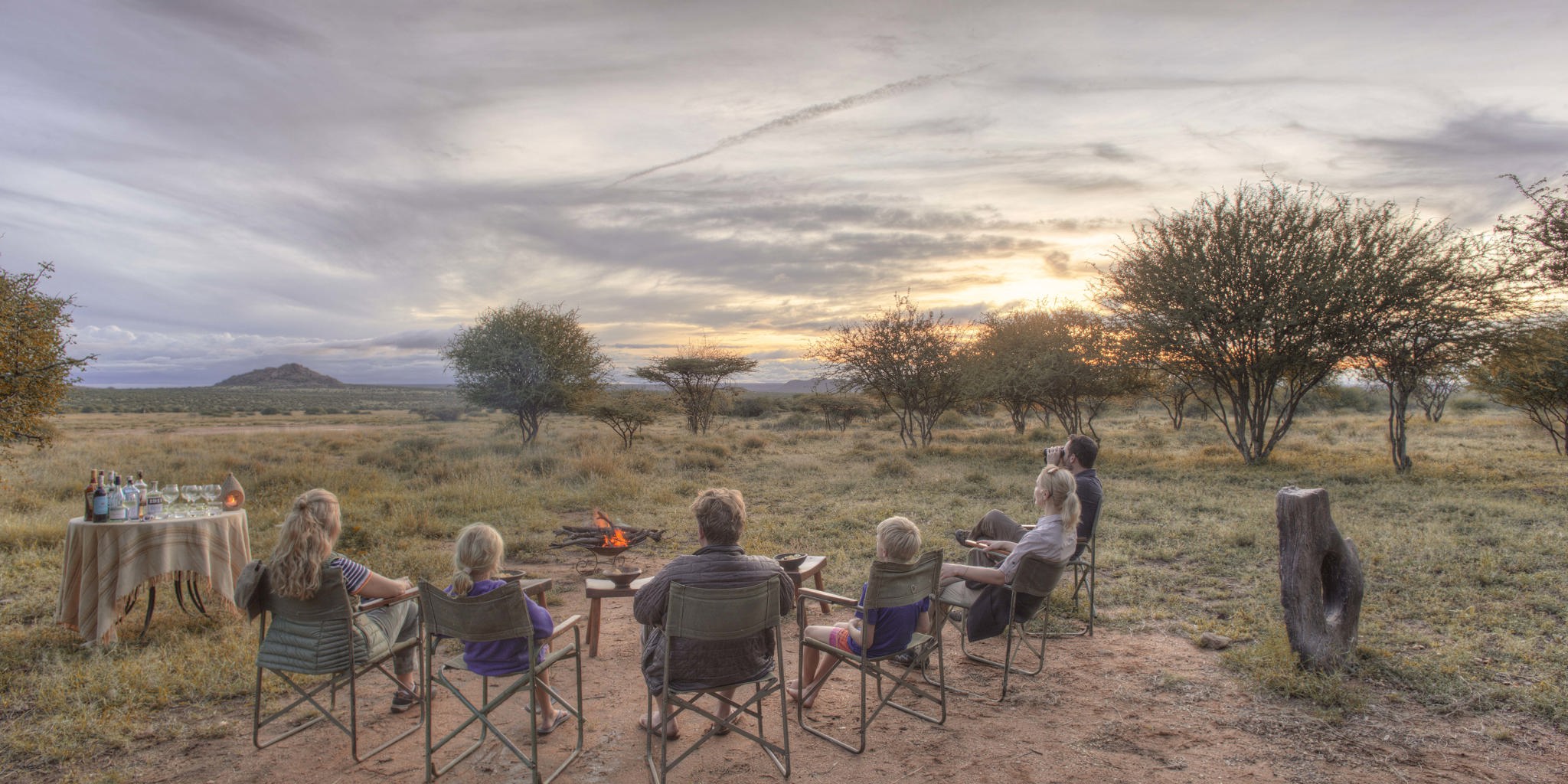 karisia walking safaris sundowners yellow zebra safaris