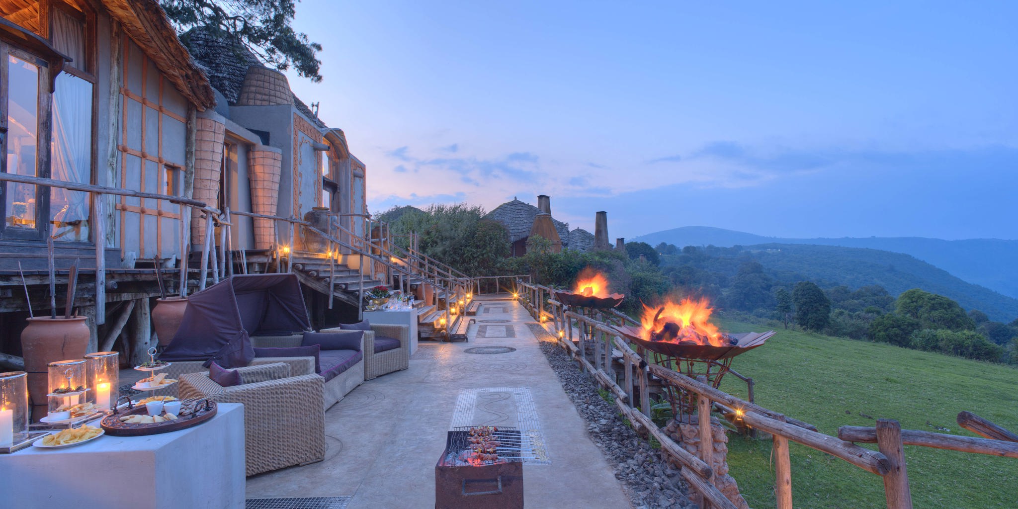 ngorongoro crater lodge exterior tanzania yellow zebra safaris