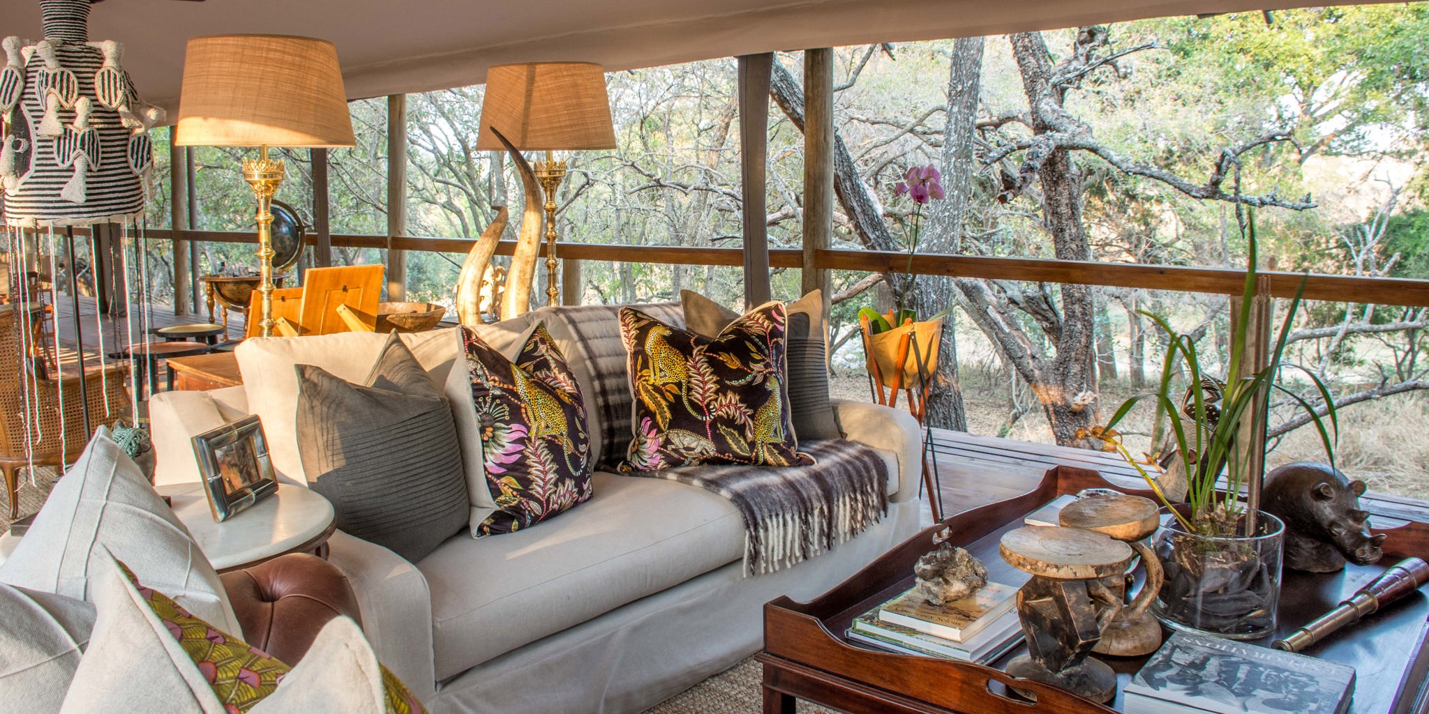 rhino sands safari camp main area south africa yellow zebra safaris