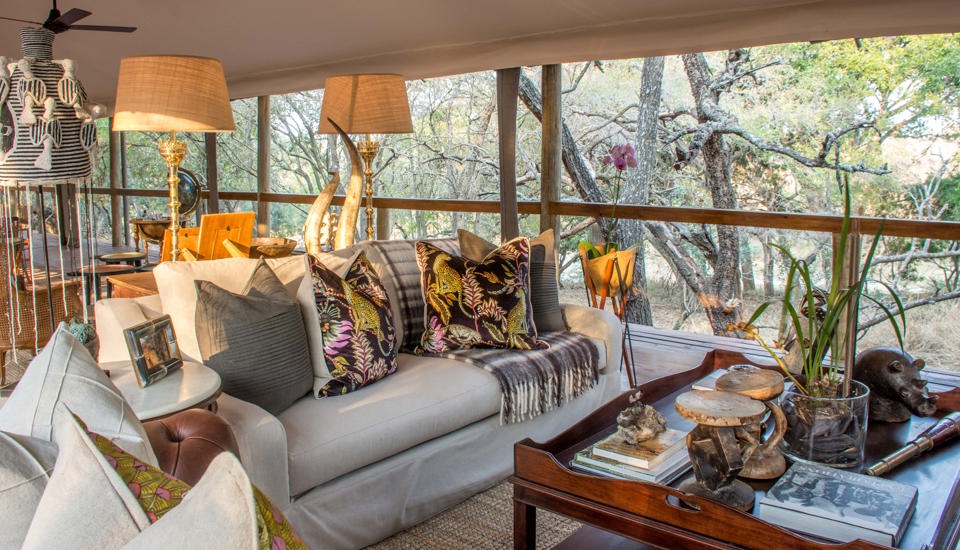 rhino sands safari camp main area south africa yellow zebra safaris