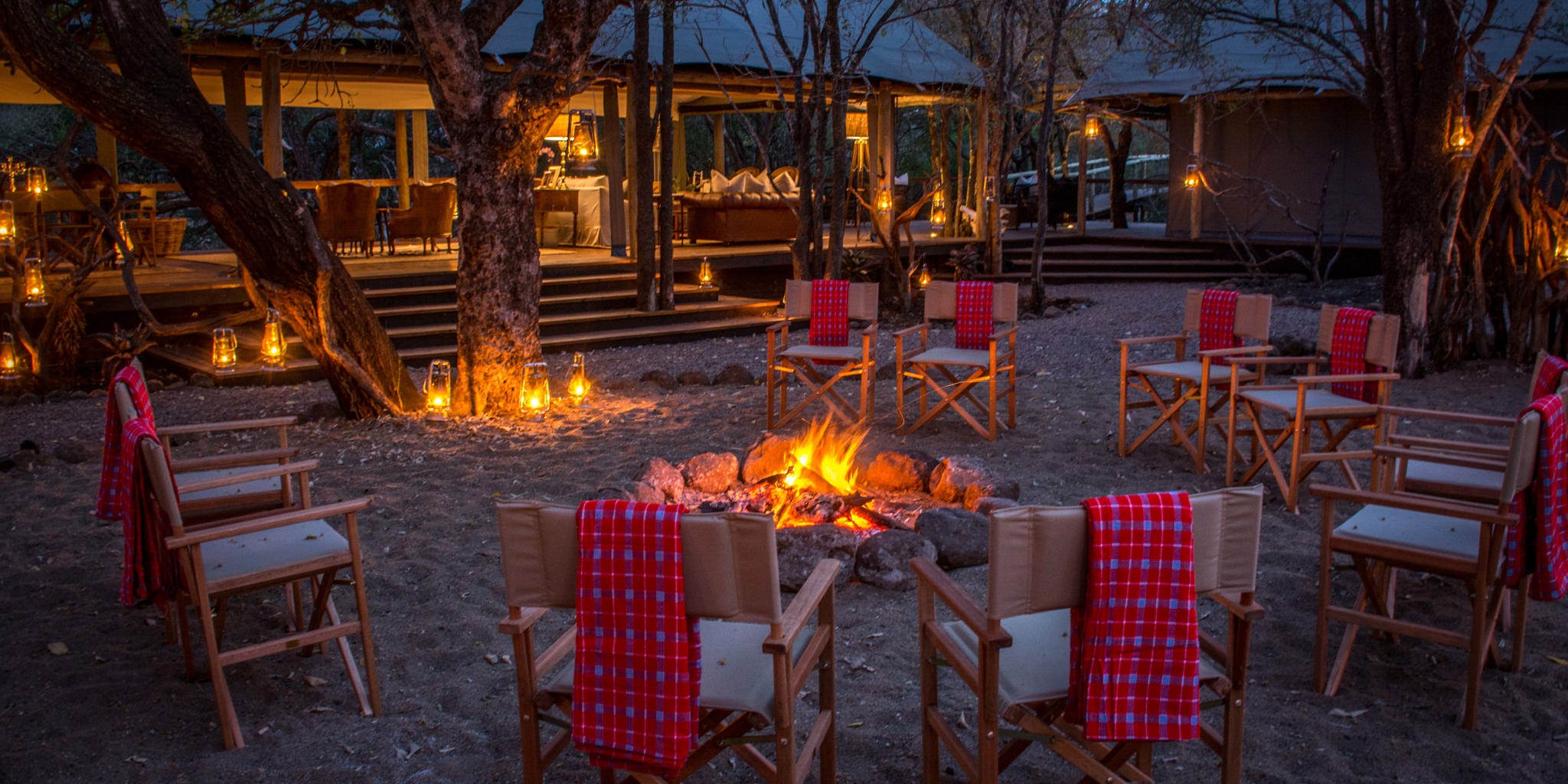 rhino sands safari camp fire area south africa yellow zebra safaris