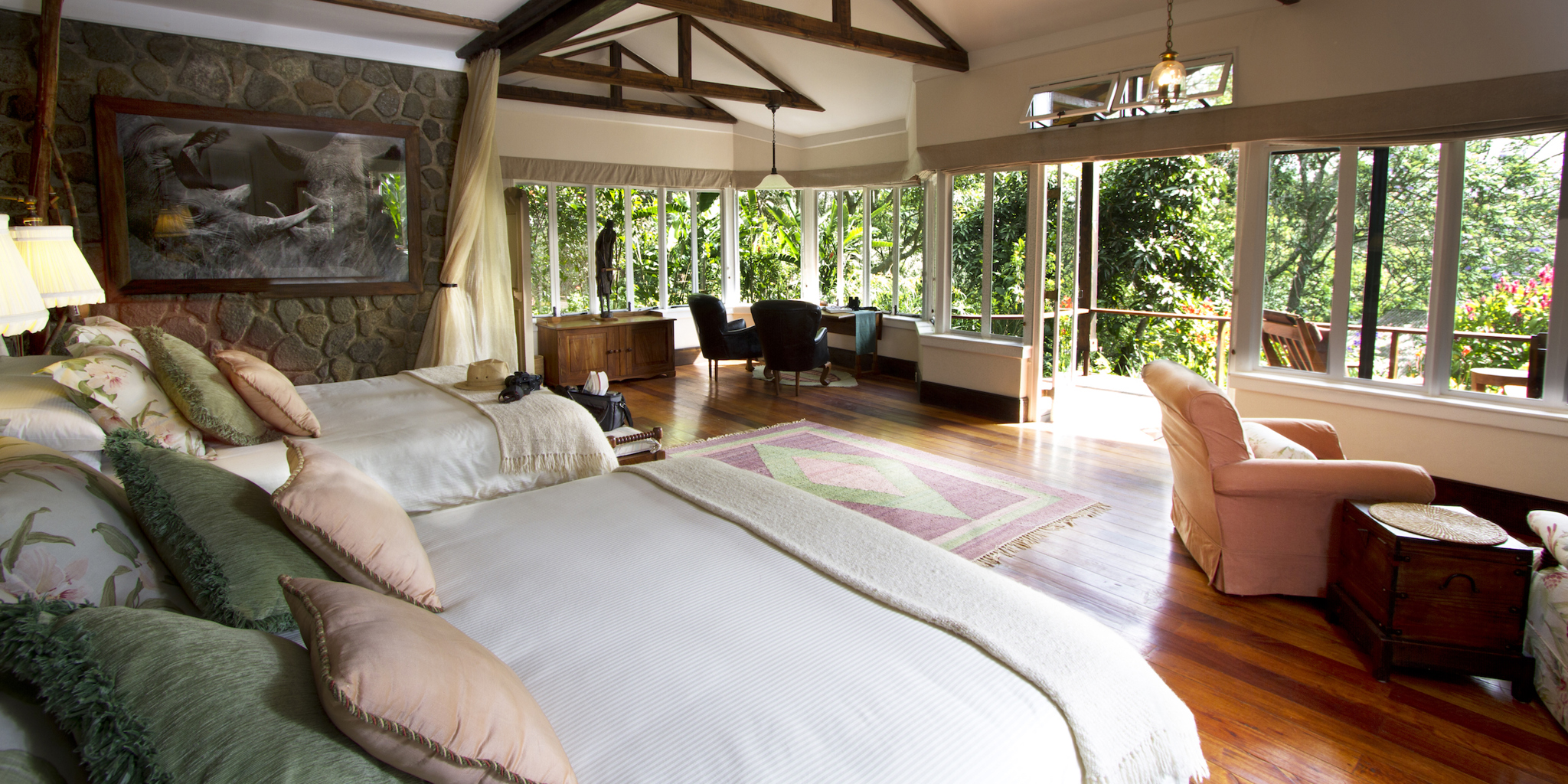 gibb's farm twin room tanzania yellow zebra safaris