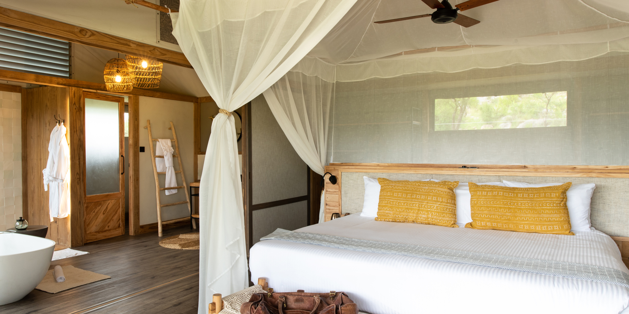 lemala nanyukie double bedroom tanzania yellow zebra safaris