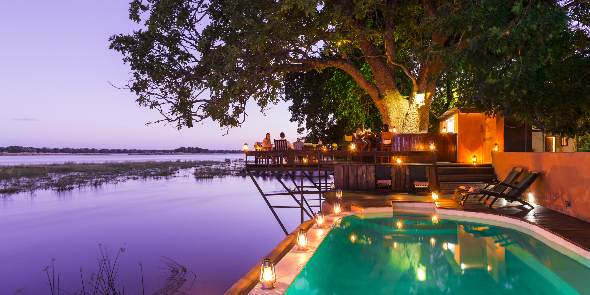 royal zambezi pool area zambia yellow zebra safaris