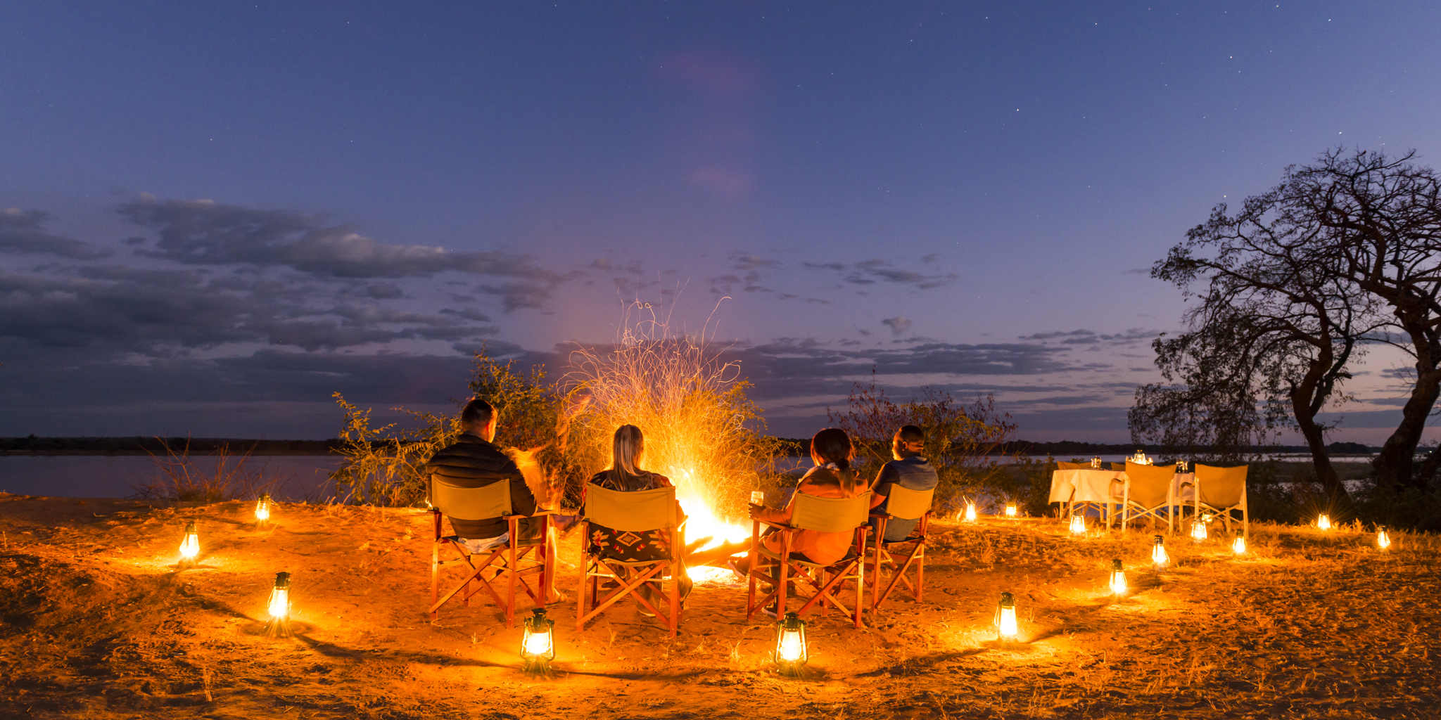 royal zambezi camp fire zambia yellow zebra safaris