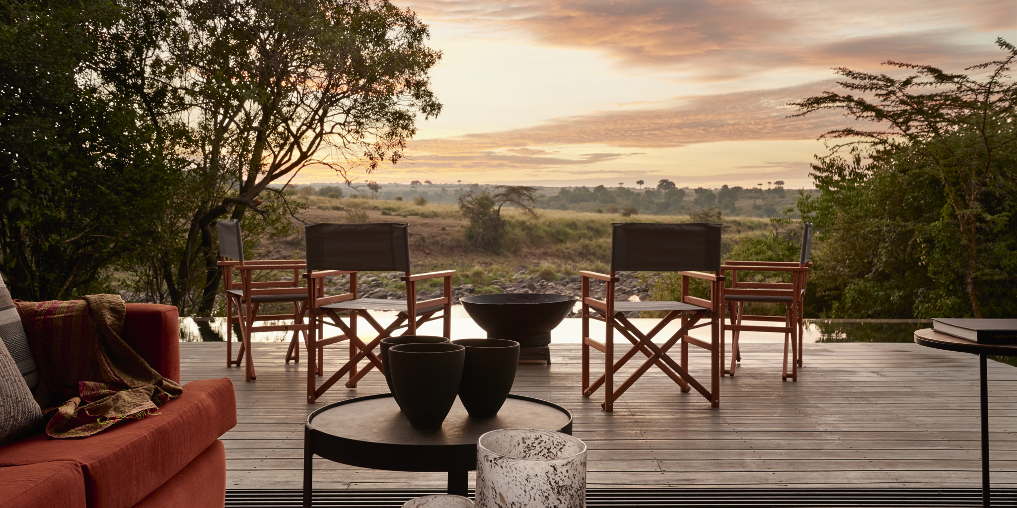 sanctuary olonana balcony kenya yellow zebra safaris