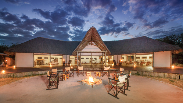 nxai pan camp fire botswana yellow zebra safaris