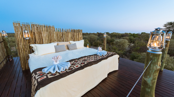 tau pan sleep out botswana yellow zebra safaris