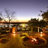 muchenje camp fire deck botswana yellow zebra safaris