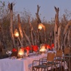 muchenje night dining deck botswana yellow zebra safaris