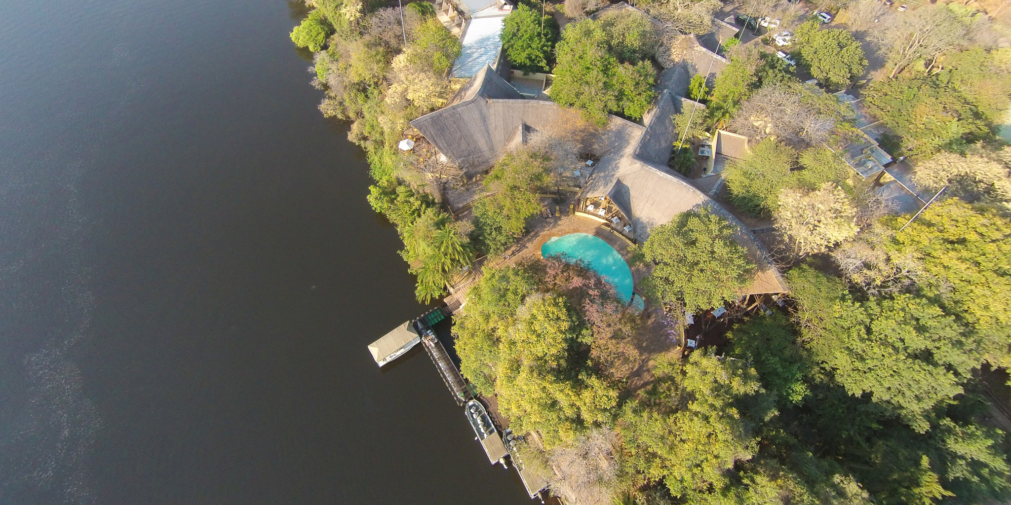 chobe safari lodge birds eye view botswana yellow zebra safaris