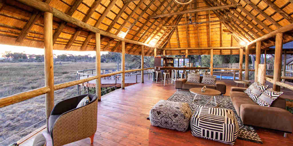 mma dinare lounge view botswana yellow zebra safaris