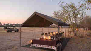 letaka safaris main tent botswana yellow zebra safaris