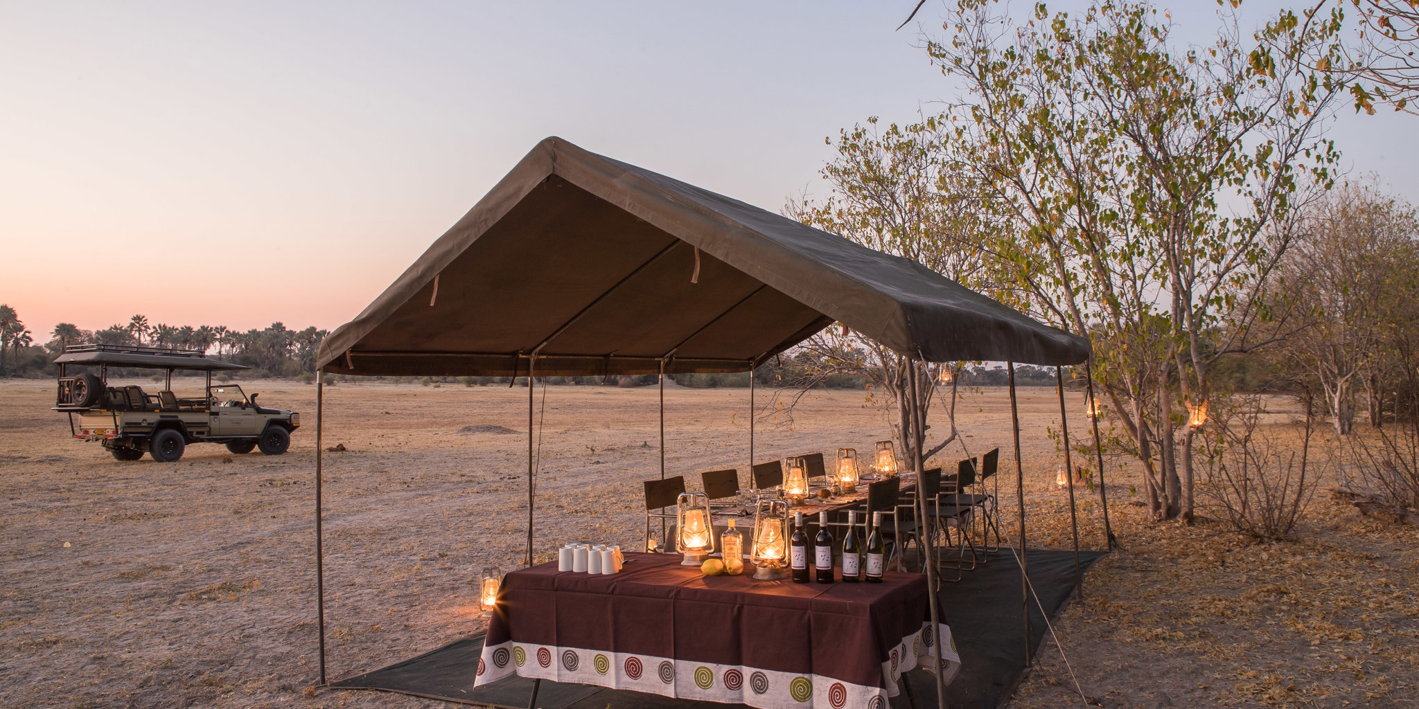 letaka safaris main tent botswana yellow zebra safaris