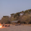 letaka safaris camp fire botswana yellow zebra safaris