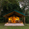governors camp night exterior kenya yellow zebra safaris