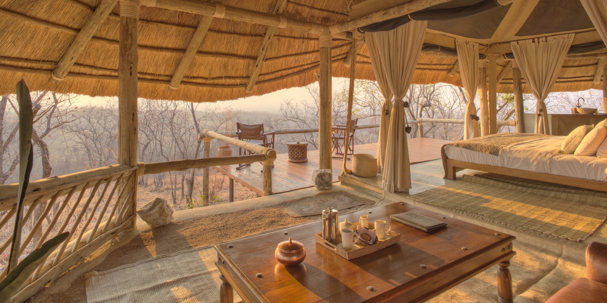 ikuka safari camp bedroom area tanzania yellow zebra safaris